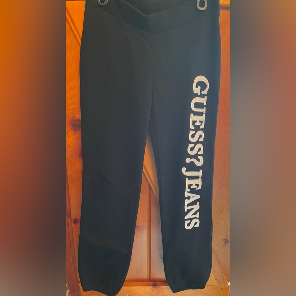 Guess women’s sweatpants. Small. Black. Excellent condition
